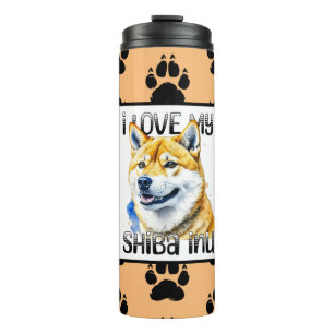 I Love My Shiba Inu   Dog Owner  Thermal Tumbler