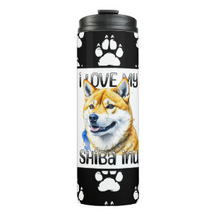 I Love My Shiba Inu   Dog Owner  Thermal Tumbler