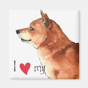I Love my Shiba Inu Magnet
