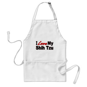 I Love My Shih Tzu Apron