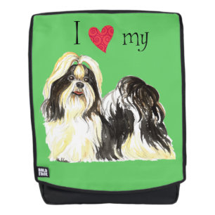 I Love my Shih Tzu Backpack