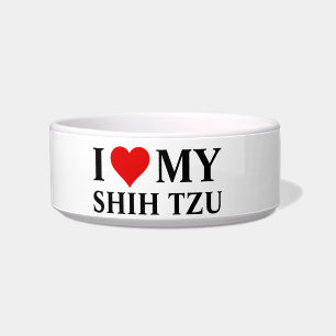 I Love my Shih Tzu Bowl