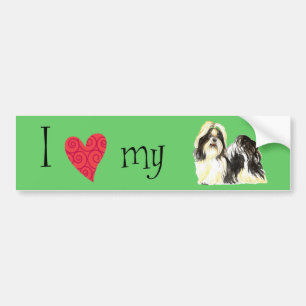 I Love my Shih Tzu Bumper Sticker