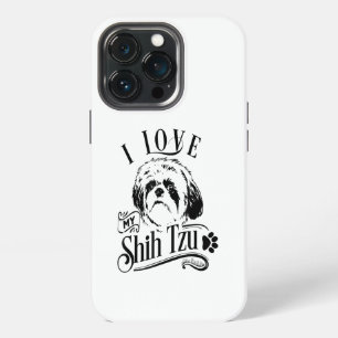 I Love My Shih Tzu  I Cute Animal Pet Paw Dog Love iPhone 13 Pro Case