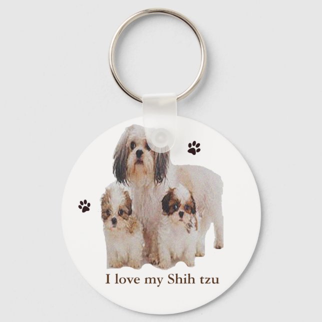 I love my Shih tzu  Key Ring (Front)