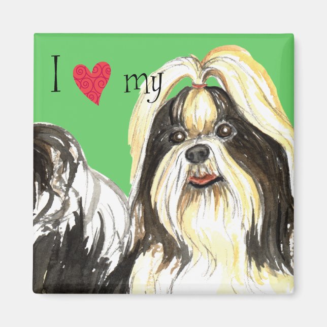 I Love my Shih Tzu Magnet (Front)