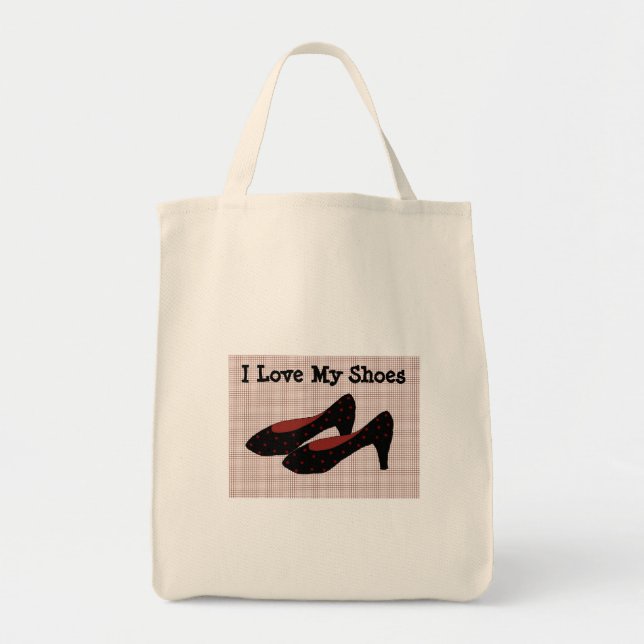 I Love My Shoes Tote Bag (Front)