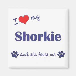 I Love My Shorkie (Female Dog) Magnet