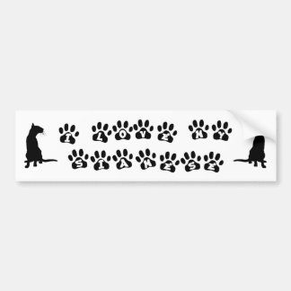 I Love My Siamese--Black Text Bumper Sticker