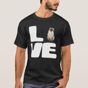 I Love My Siamese Cat Lover Gift T-Shirt