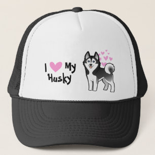 I Love My Siberian Husky / Alaskan Malamute Trucker Hat