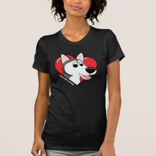 I Love my Siberian Husky Dark T Shirt