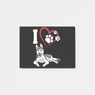 I love my siberian husky dog   Home Decor Gift Post-it Notes