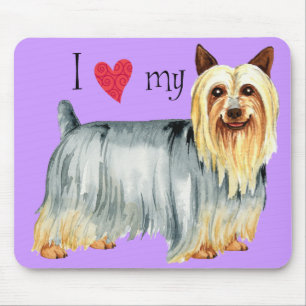 I Love my Silky Terrier Mouse Mat