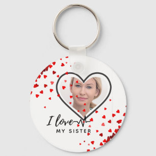 I Love My SISTER - Best Friend Personalised Gift Key Ring