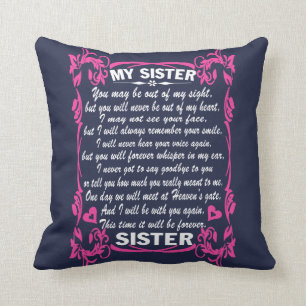 I love my sister cushion