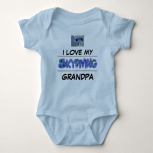 I love my Skydiving Grandpa Baby Bodysuit