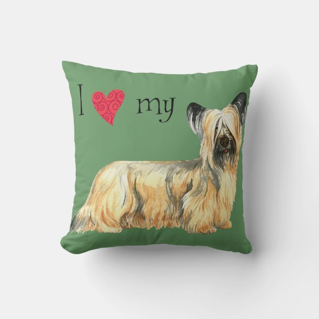 I Love my Skye Terrier Cushion (Front)