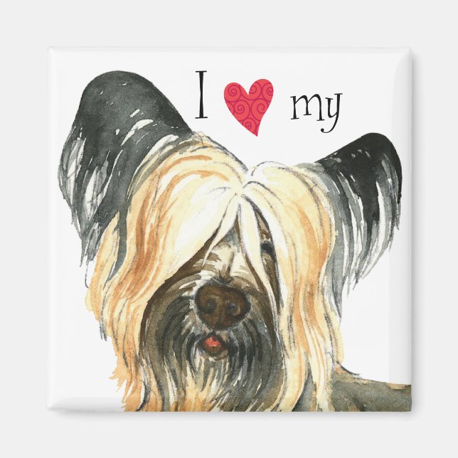 I Love my Skye Terrier Magnet (Front)