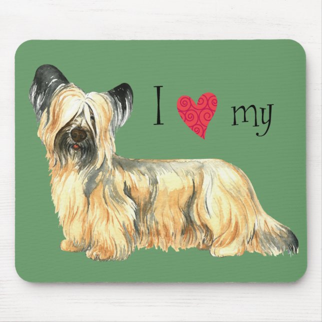 I Love my Skye Terrier Mouse Mat (Front)