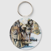 I love my Sled Dog Keychain