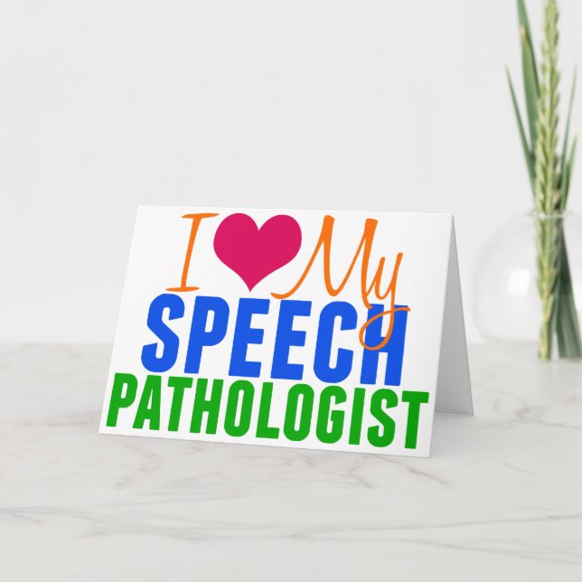 I Love My SLP Card (Front)