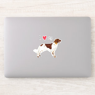 I Love my Small Munsterlander Vinyl Sticker