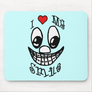 I Love My Smile Mouse Mat