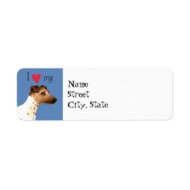 I Love my Smooth Fox Terrier (Front)
