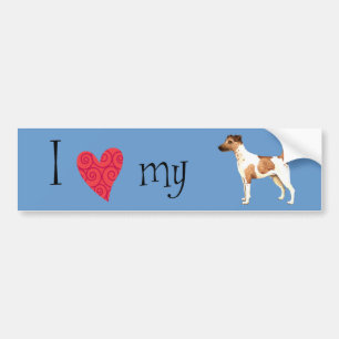I Love my Smooth Fox Terrier Bumper Sticker