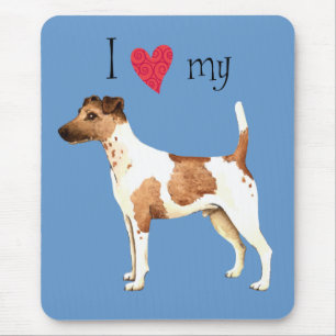 I Love my Smooth Fox Terrier Mouse Mat
