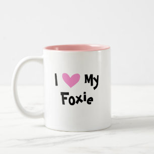 I Love My Smooth Fox Terrier Two-Tone Coffee Mug