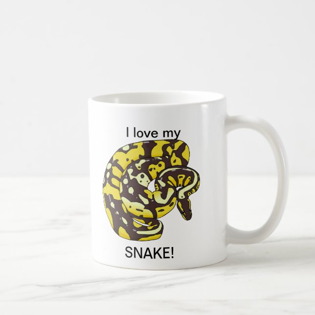 I love my Snake! Coffee Mug (Right)