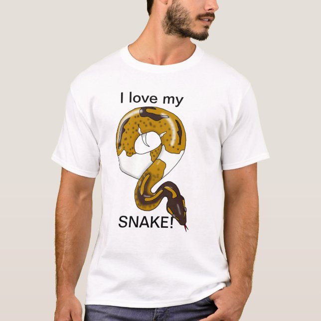 I love my Snake! T shirt design 7 (Front)