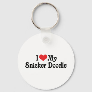 I Love My Snicker Doodle Key Ring