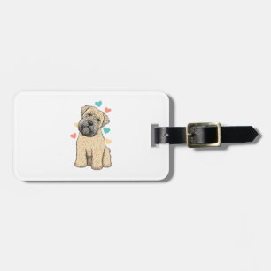 I Love My Soft Coated Wheaten Terrier Dog Heart Luggage Tag
