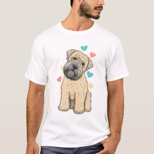 I Love My Soft Coated Wheaten Terrier Dog Heart T-Shirt
