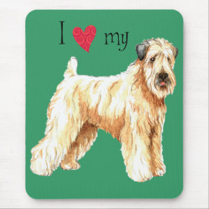 I Love my Soft Coated Wheaten Terrier Mouse Mat