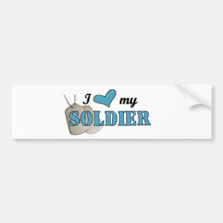 I love my soldier Bumper Sticker