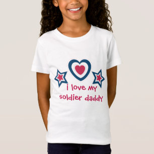 I love my soldier daddy mummy - 4th of July T-Shirt