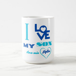 I Love My Son / Amo mio figlio bilingual Coffee Mug