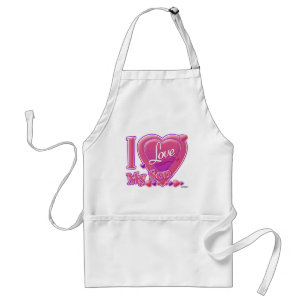 I Love My Son pink/purple - heart Standard Apron