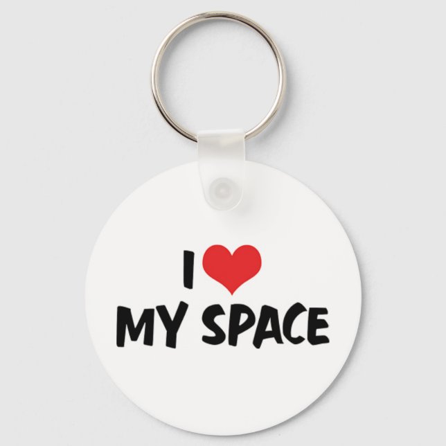 I Love My Space Keychain (Front)