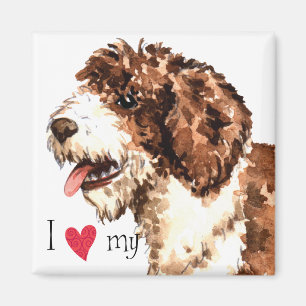 I Love my Spanish Water Dog Magnet