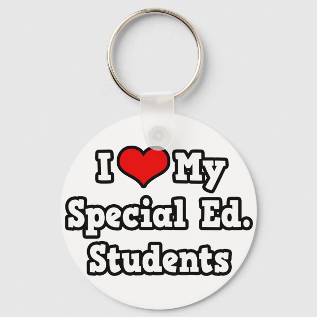 I Love My Special Ed. Students Key Ring (Front)