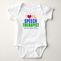 I Love My Speech Therapist Cute Custom SLP