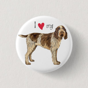 I Love my Spinone Italiano 3 Cm Round Badge