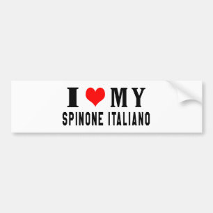 I Love My Spinone Italiano Bumper Sticker