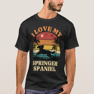 I Love my Springer Spaniel Dog Cute Springer Spa T-Shirt