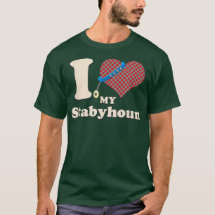 I Love My Stabyhoud Dog Owner Heart T-Shirt